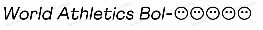 World Athletics Bol字体转换